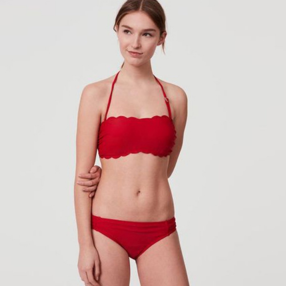 NWT LOFT Beach Side Ruched Bikini Bottom